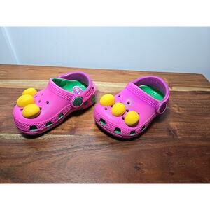 Crocs Kids Toddler Barney The Purple Dinosaur Size C 4 Great Condition!